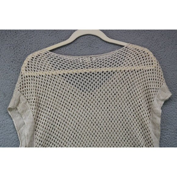 Live & Let Live Crocheted Open Knit Fringed Top-Size Large-Beachy-Boho - Picture 9 of 9